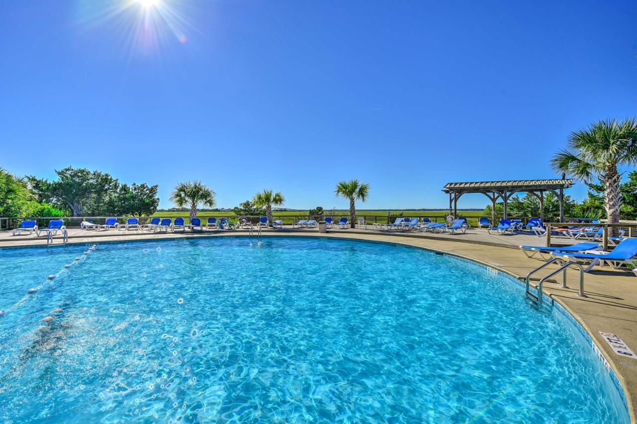 Harbor Island Condo With Deck - Steps To Beach! Oceanmarsh Subdivision 外观 照片